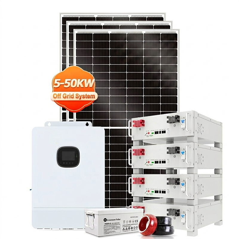 Off Grid Solar Kit - Sistema Solar Comercial Industrial de 50KW,