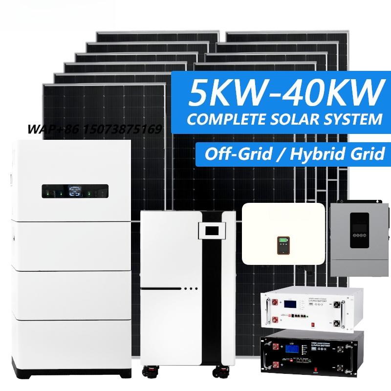 Off Grid Solar Kit - Sistema Híbrido Completo de Energia Solar