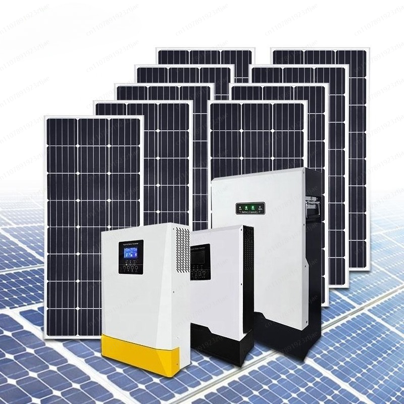 Sistema híbrido de energia sol - Off Grid Solar Kit avaliação e preço