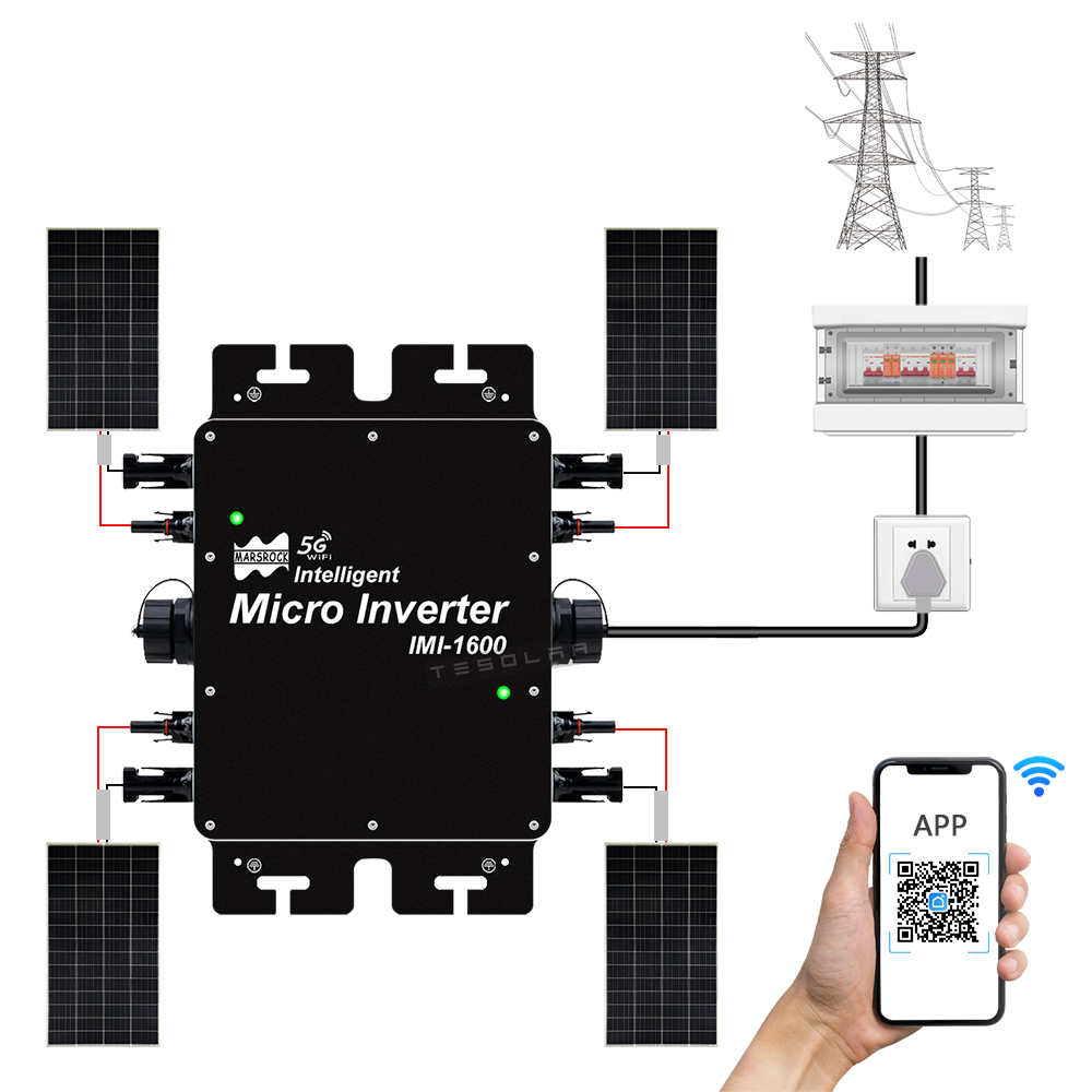Micro inversor solar de 1600w  - Off Grid Solar Kit avaliação e preço